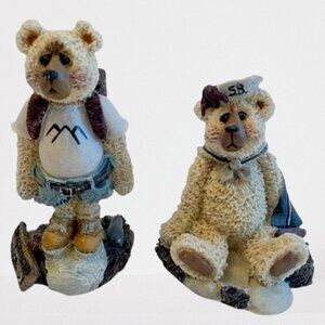 2 Shelly Bears 1997 Heartfelt Collectibles, Inc Figurines